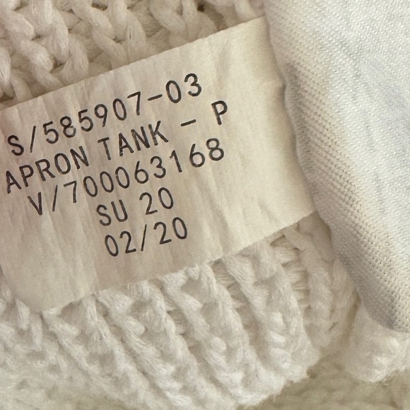 Banana Republic Cropped Sweater Tank, White, Size M - Picture 6 of 6